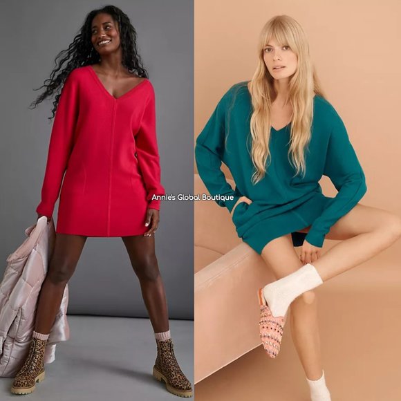 Anthropologie Dresses & Skirts - NWT ANTHROPOLOGIE Chrissy Sweater Mini Dress M/L